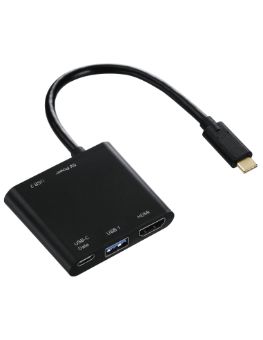 Adaptateur Hama Multiport USB-C 4 en 1 - Qualité Ultra HD 4K