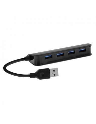 HUB USB-A Vers 4 USB 3.0 T'nB - Noir