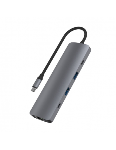Hub  USB-C T'nB 9 en 1 Aluminum
