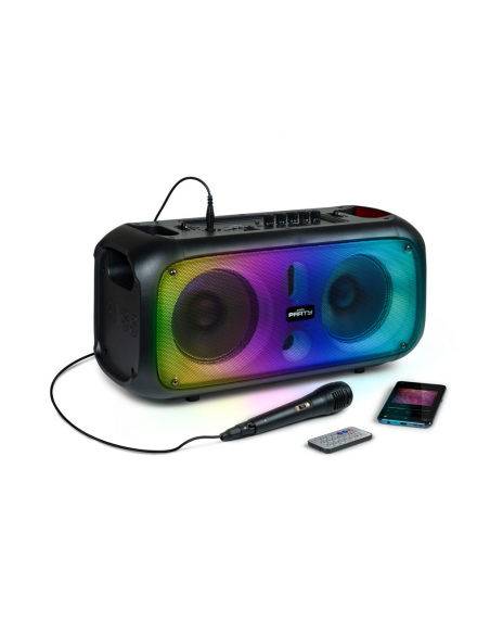 Enceinte Portable Lumineuse Bigben + Micro 200W