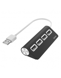 HUB USB HAMA  2.0 4 PORTS - NOIR