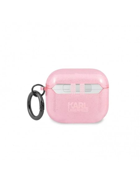 Etui Karl Lagerfeld Pour AirPods 3 - Pink à Paillettes