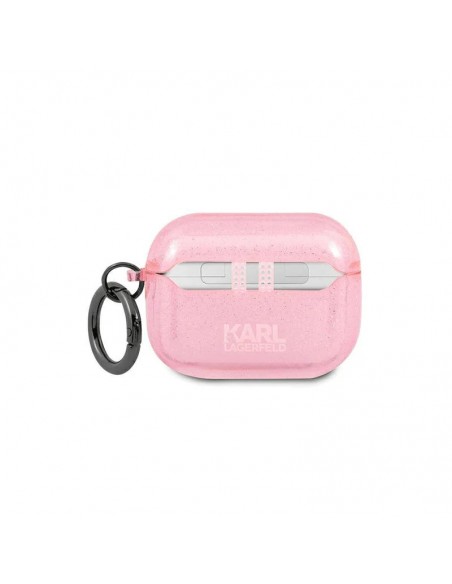 Etui Karl Lagerfeld Pour AirPods Pro - Pink à Paillettes