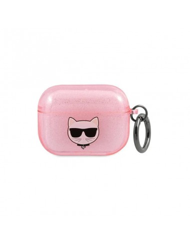 Etui Karl Lagerfeld Pour AirPods Pro - Pink à Paillettes