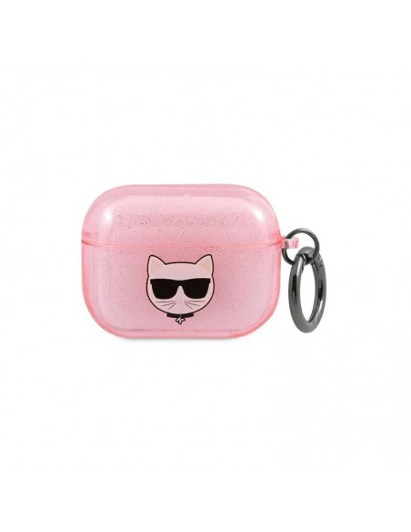 Etui Karl Lagerfeld Pour AirPods Pro - Pink à Paillettes