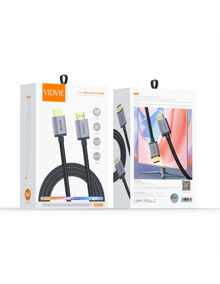 Cable HDMI 4K Vidvie 3M