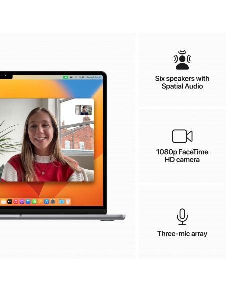 MacBook Air 15" Apple M2 CPU 8C GPU 10C SSD 256Go Occ - Space Grey