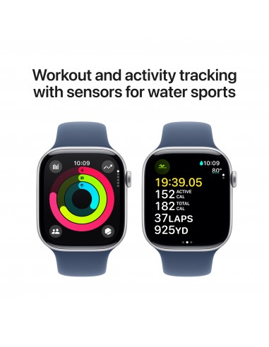 Apple Watch Series 10 GPS 46mm Silver Aluminium...